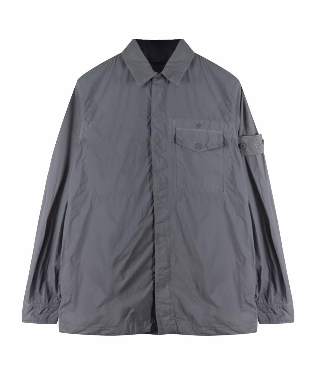 STONE ISLAND Серая полиамидовая куртка, фото 1
