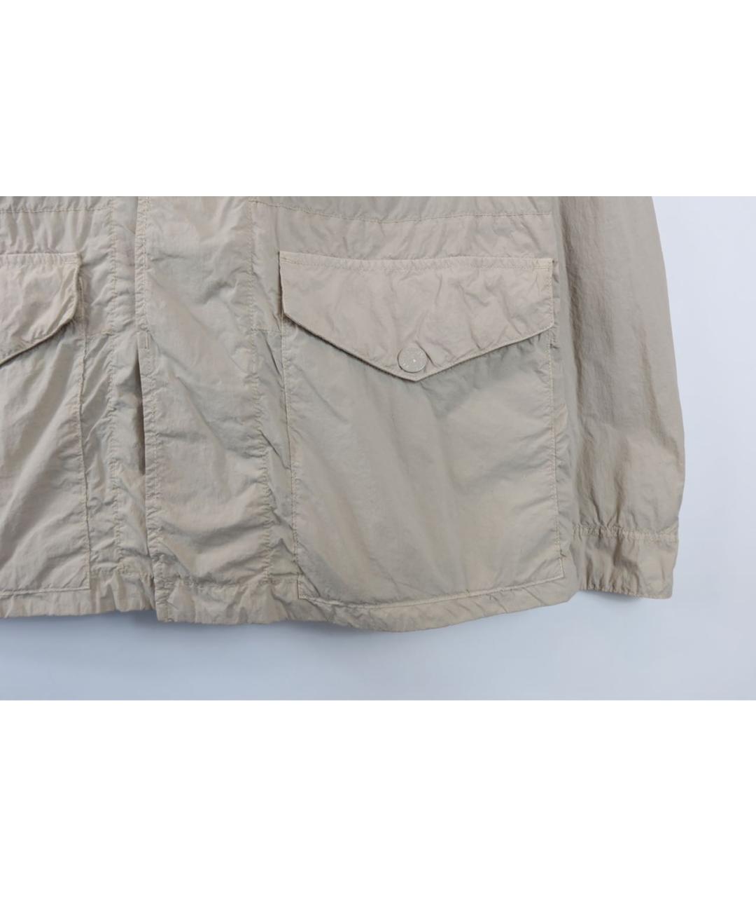 STONE ISLAND Бежевая полиамидовая куртка, фото 6