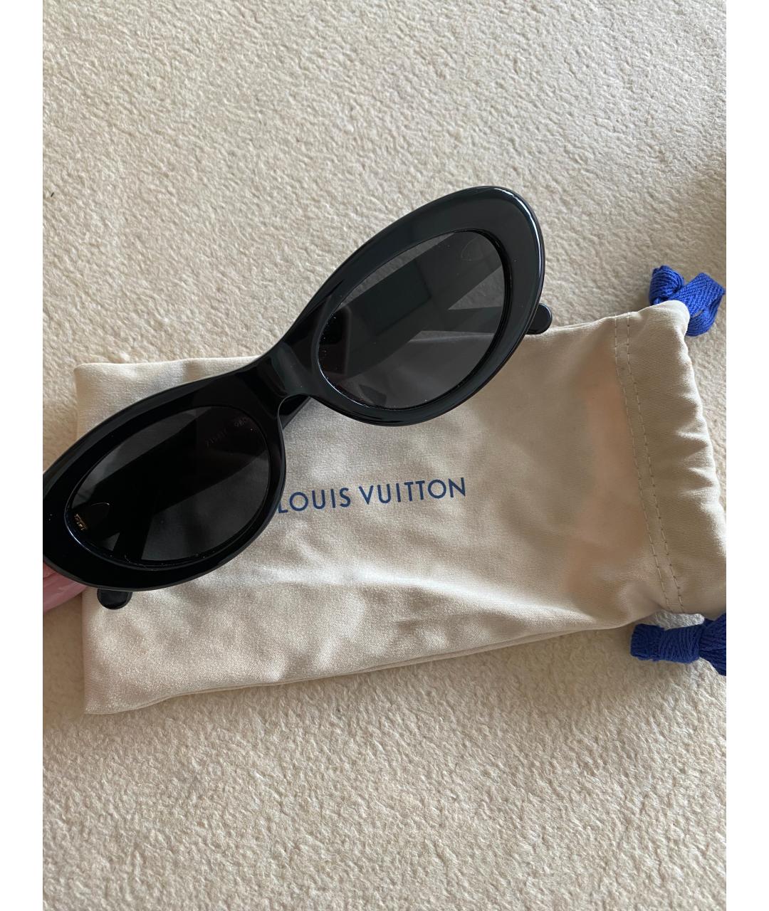 LOUIS VUITTON Черные пластиковые солнцезащитные очки, фото 5