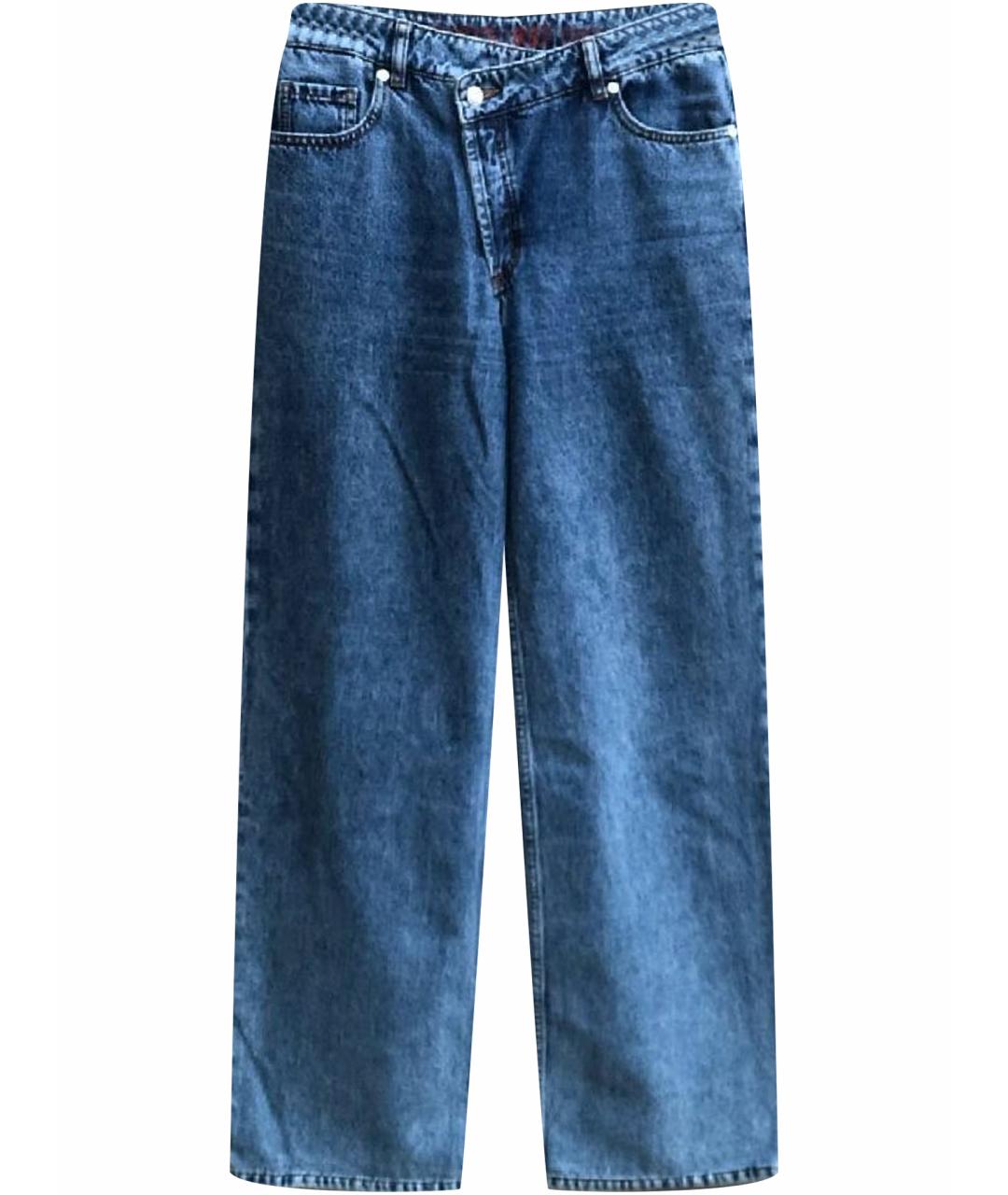 HUGO BOSS Синие хлопковые прямые джинсы, фото 1