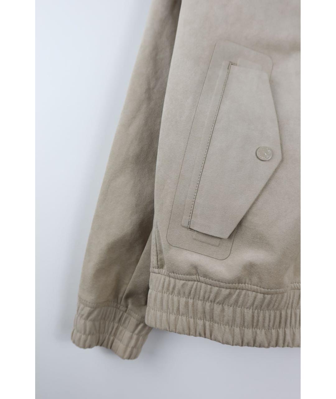 STONE ISLAND Бежевая замшевая куртка, фото 8