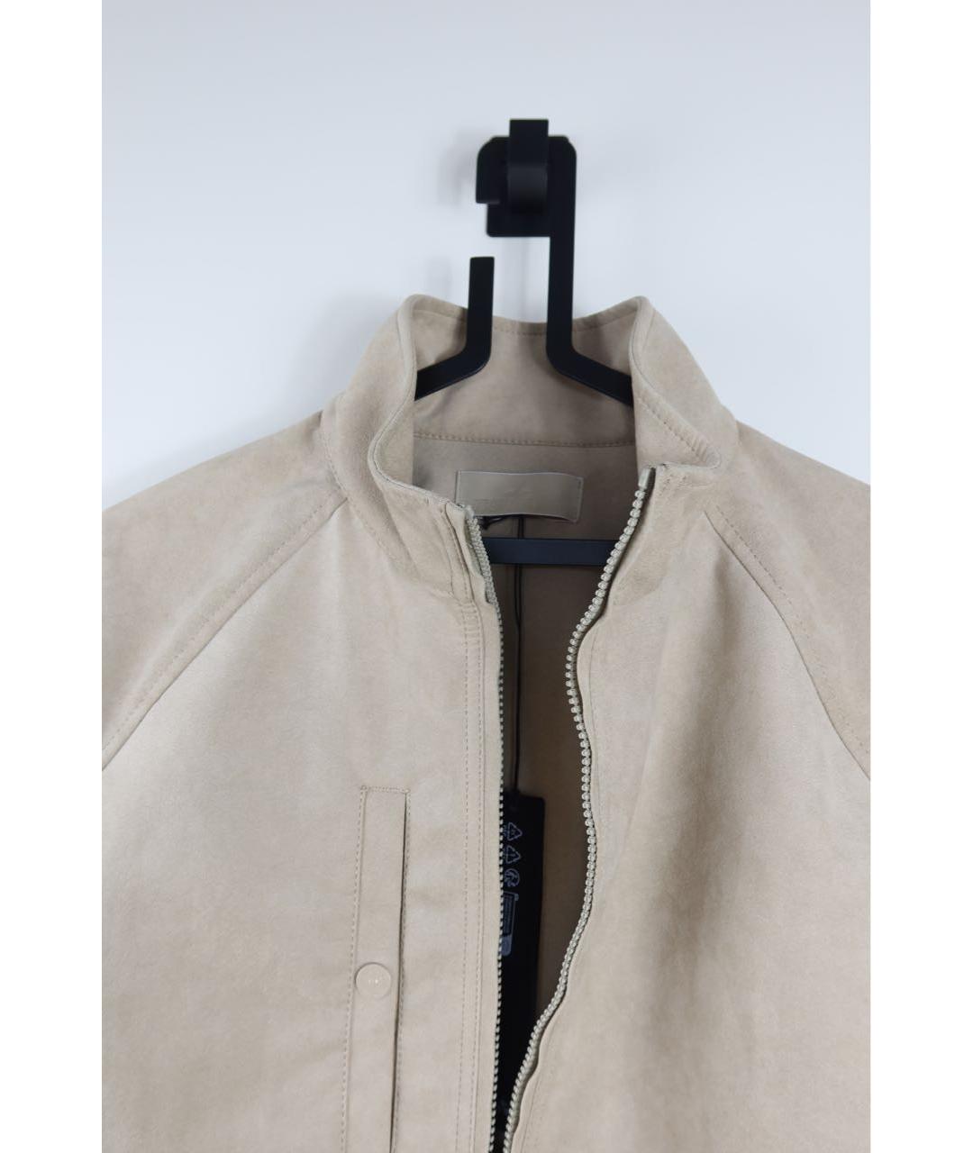 STONE ISLAND Бежевая замшевая куртка, фото 6