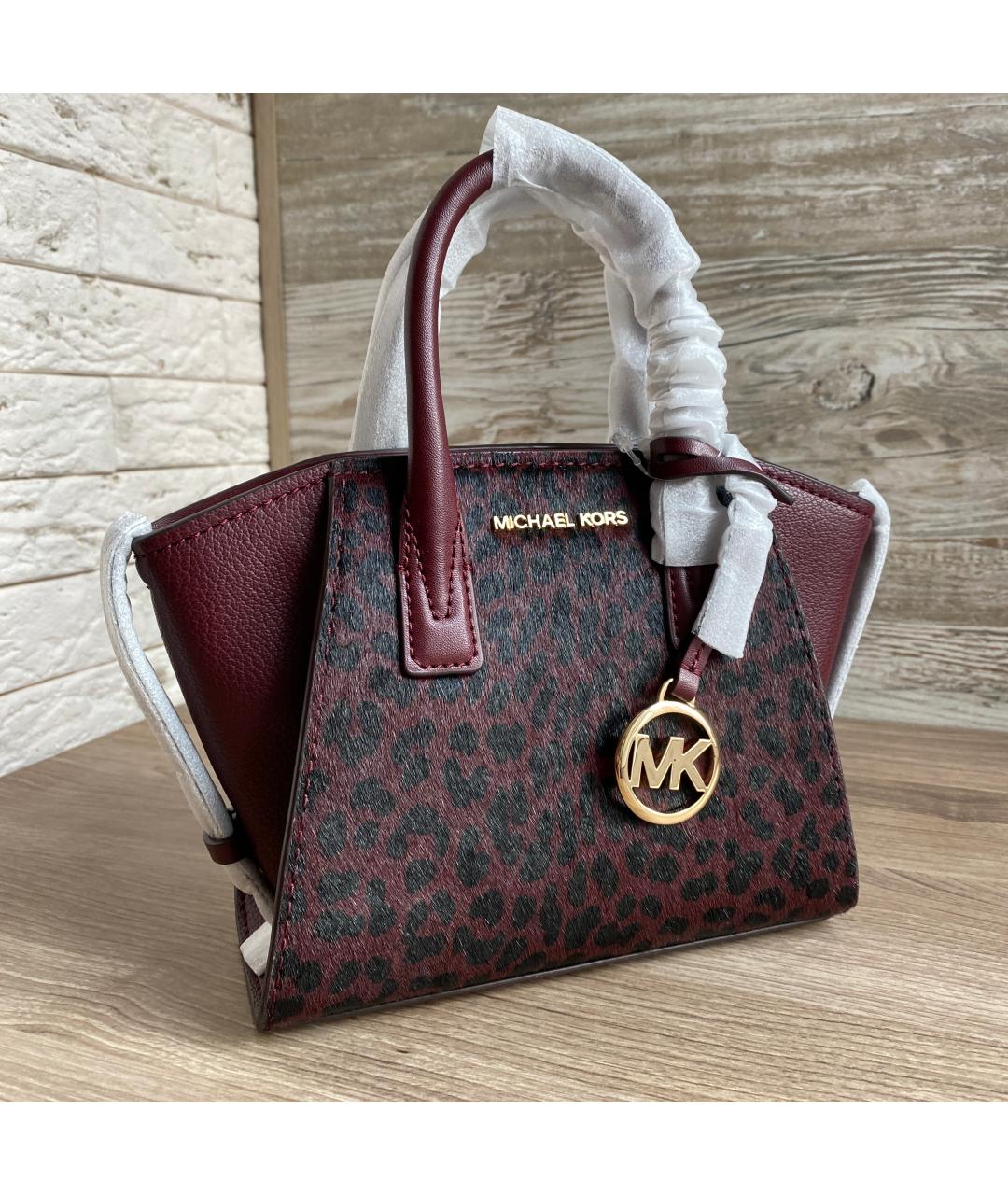 MICHAEL KORS Бордовая сумка с короткими ручками, фото 2