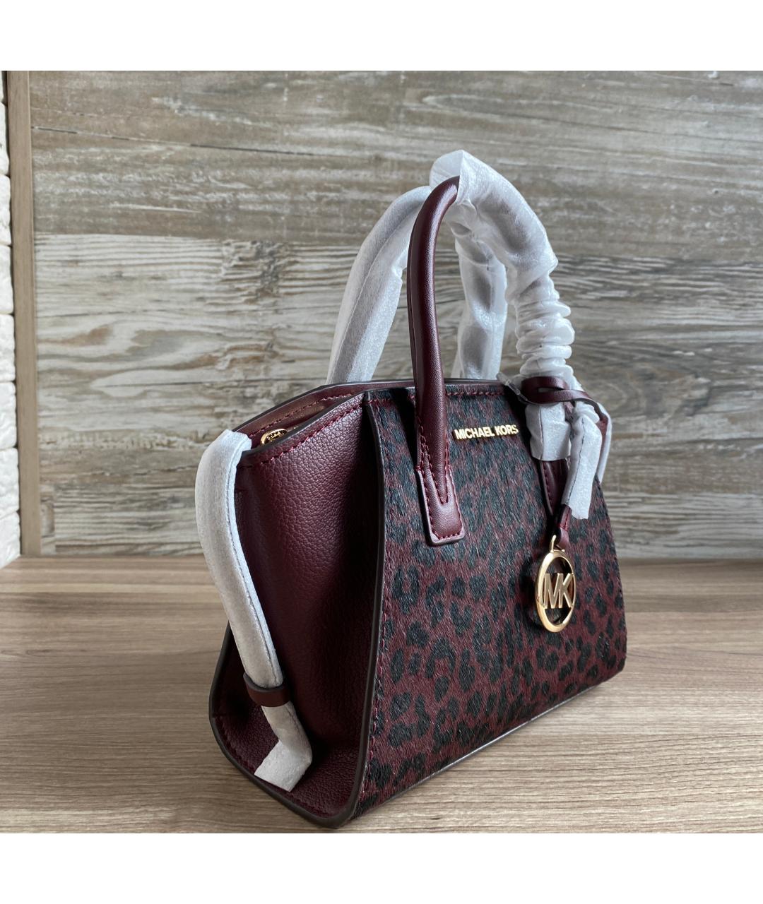 MICHAEL KORS Бордовая сумка с короткими ручками, фото 6