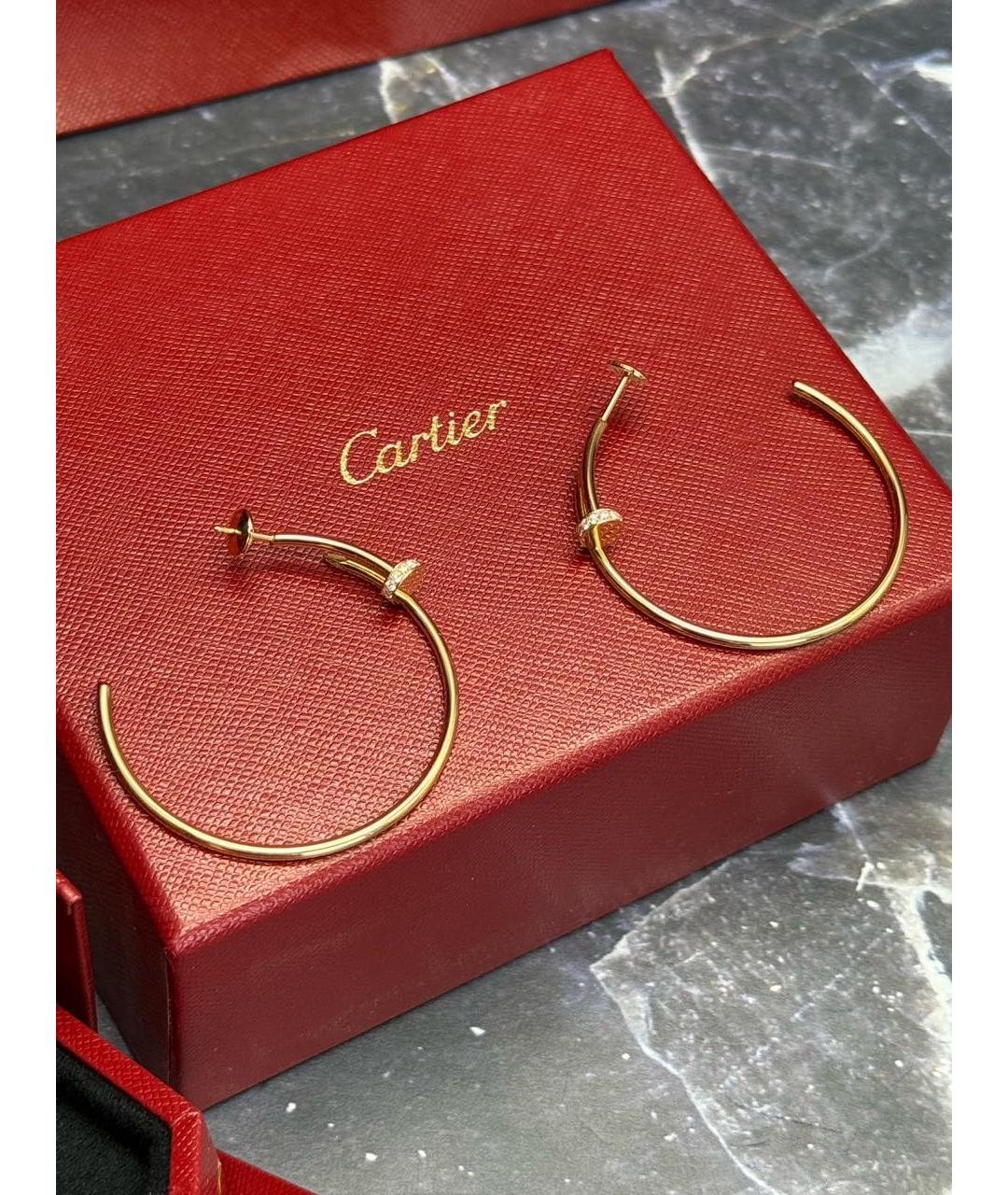 CARTIER Золотые серьги из розового золота, фото 2