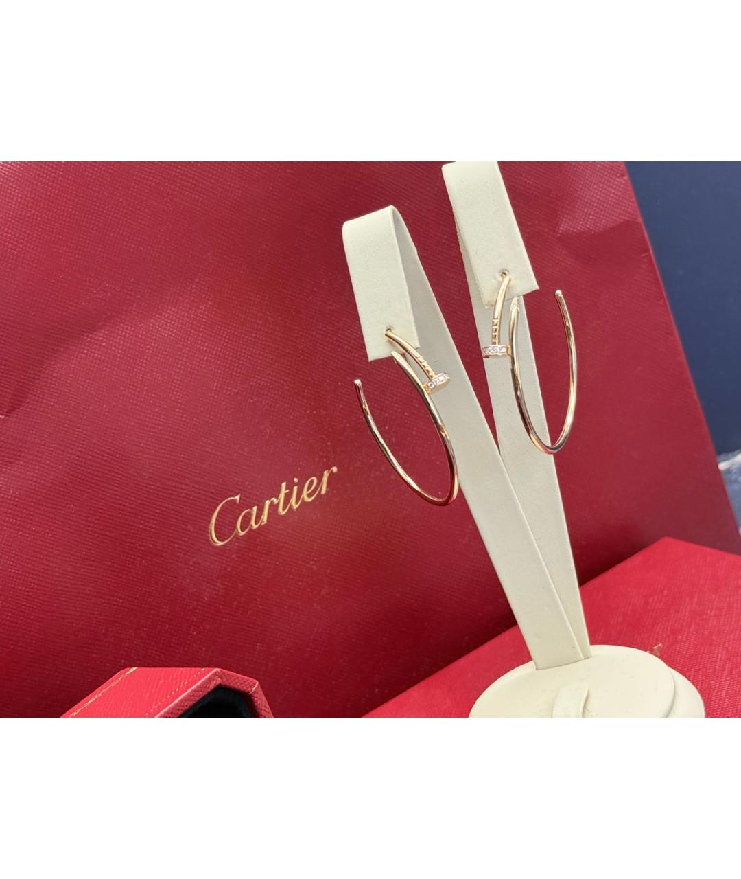 CARTIER Золотые серьги из розового золота, фото 6