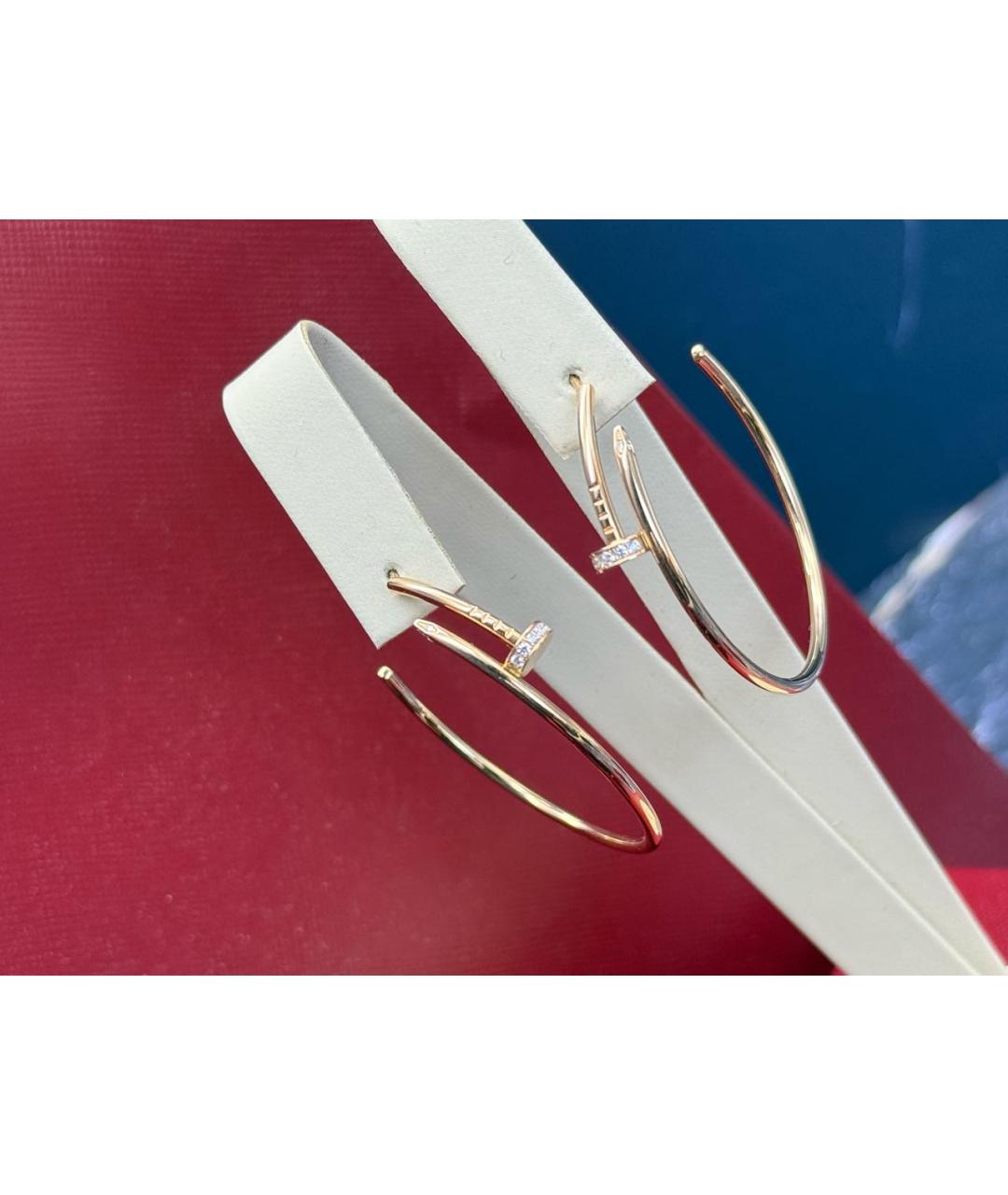 CARTIER Золотые серьги из розового золота, фото 3