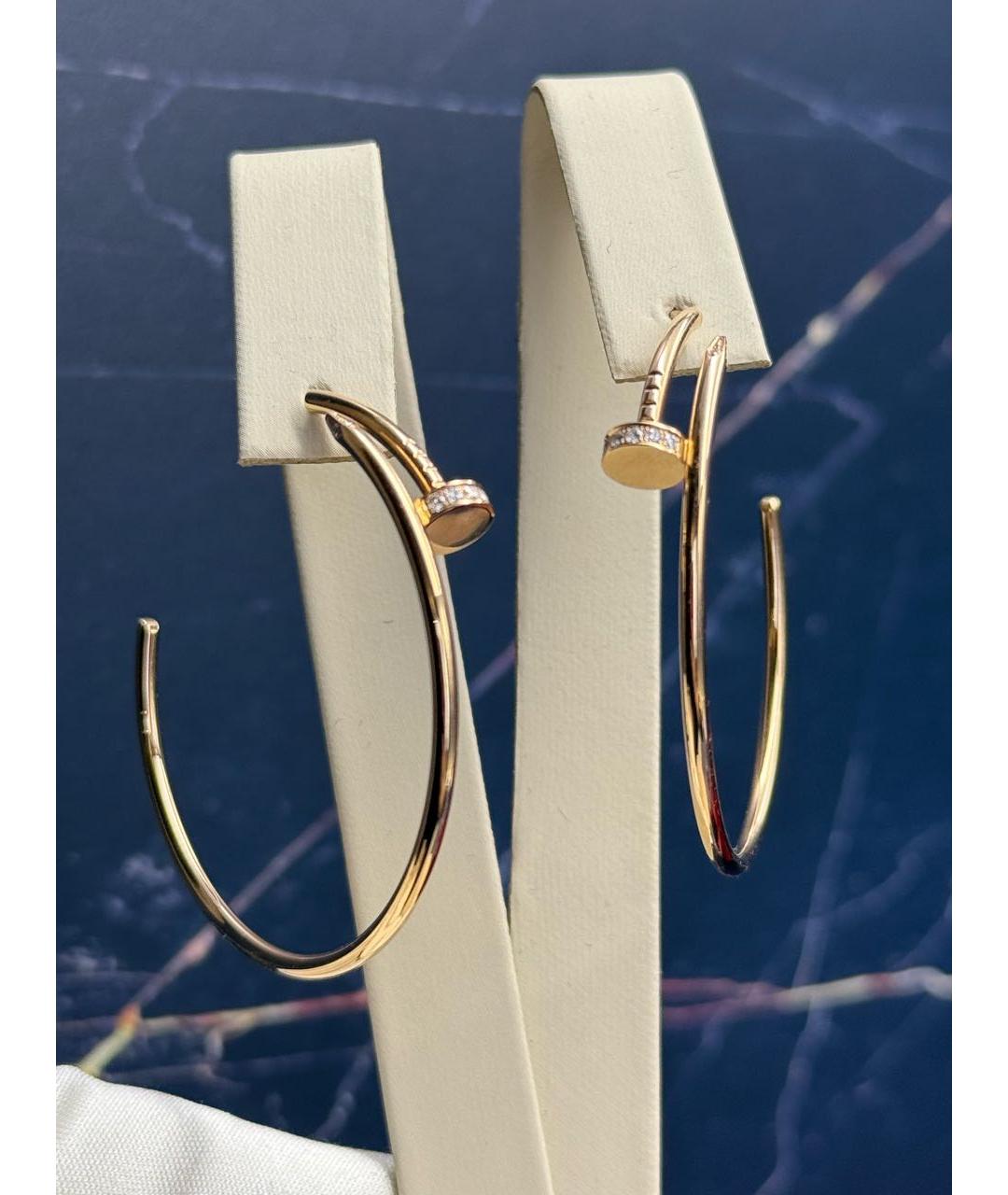 CARTIER Золотые серьги из розового золота, фото 7