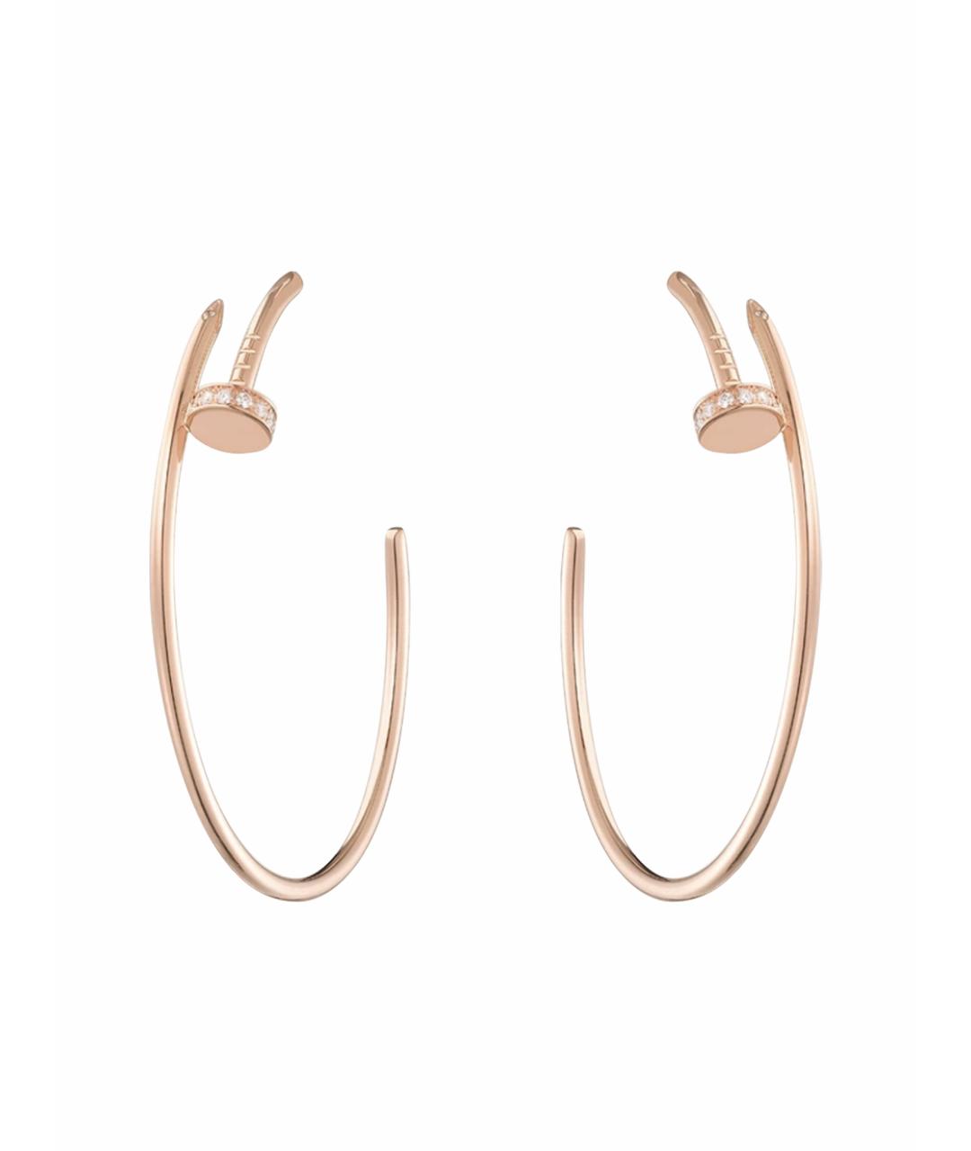 CARTIER Золотые серьги из розового золота, фото 1