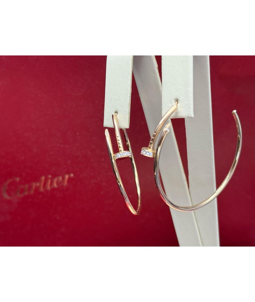 CARTIER Золотые серьги из розового золота, фото 4