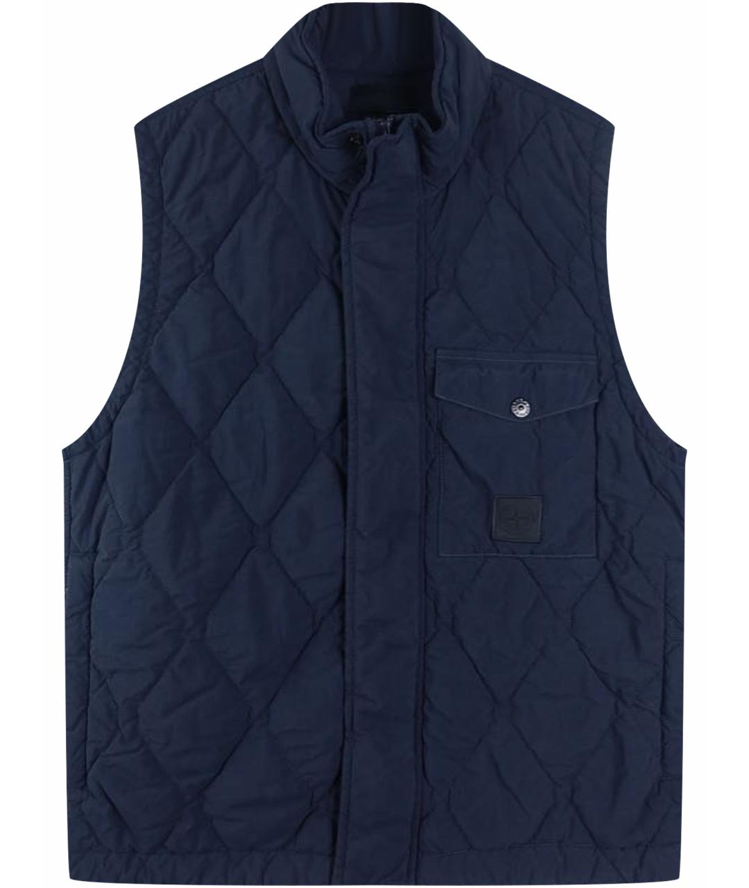 STONE ISLAND Темно-синий жилет, фото 1