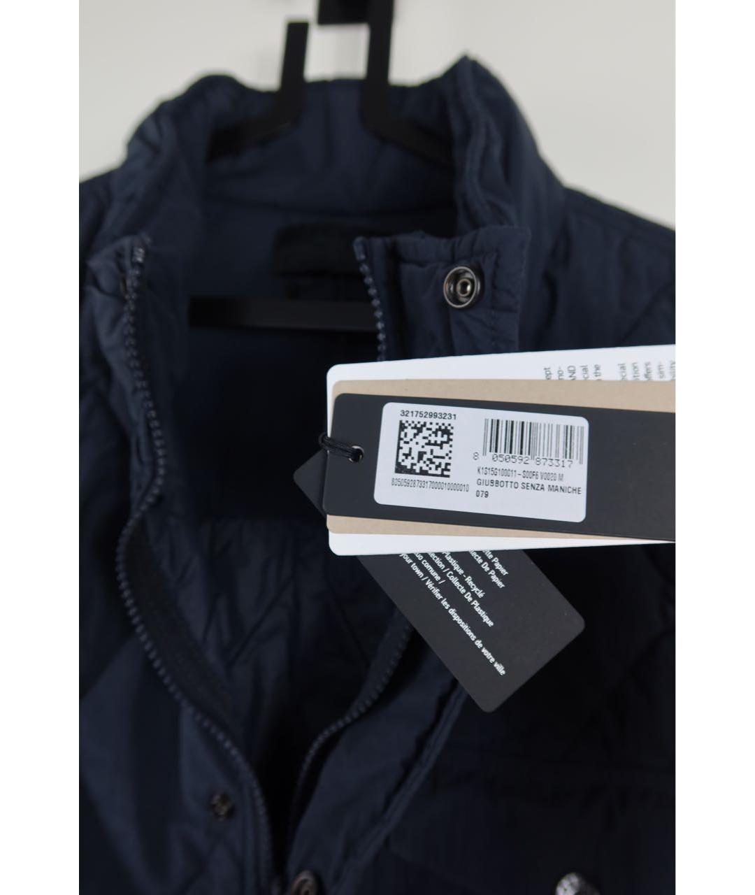 STONE ISLAND Темно-синий жилет, фото 6