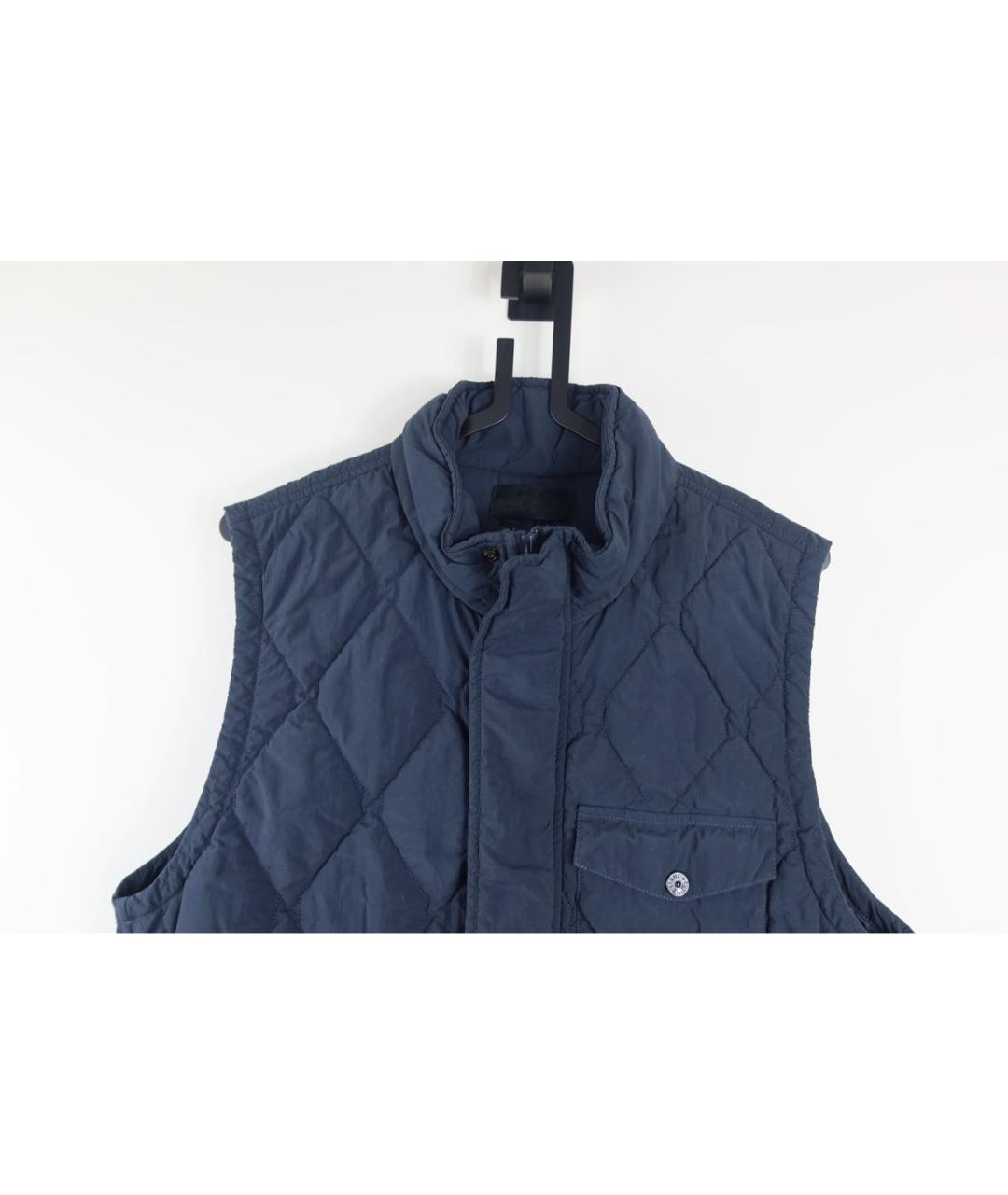 STONE ISLAND Темно-синий жилет, фото 2