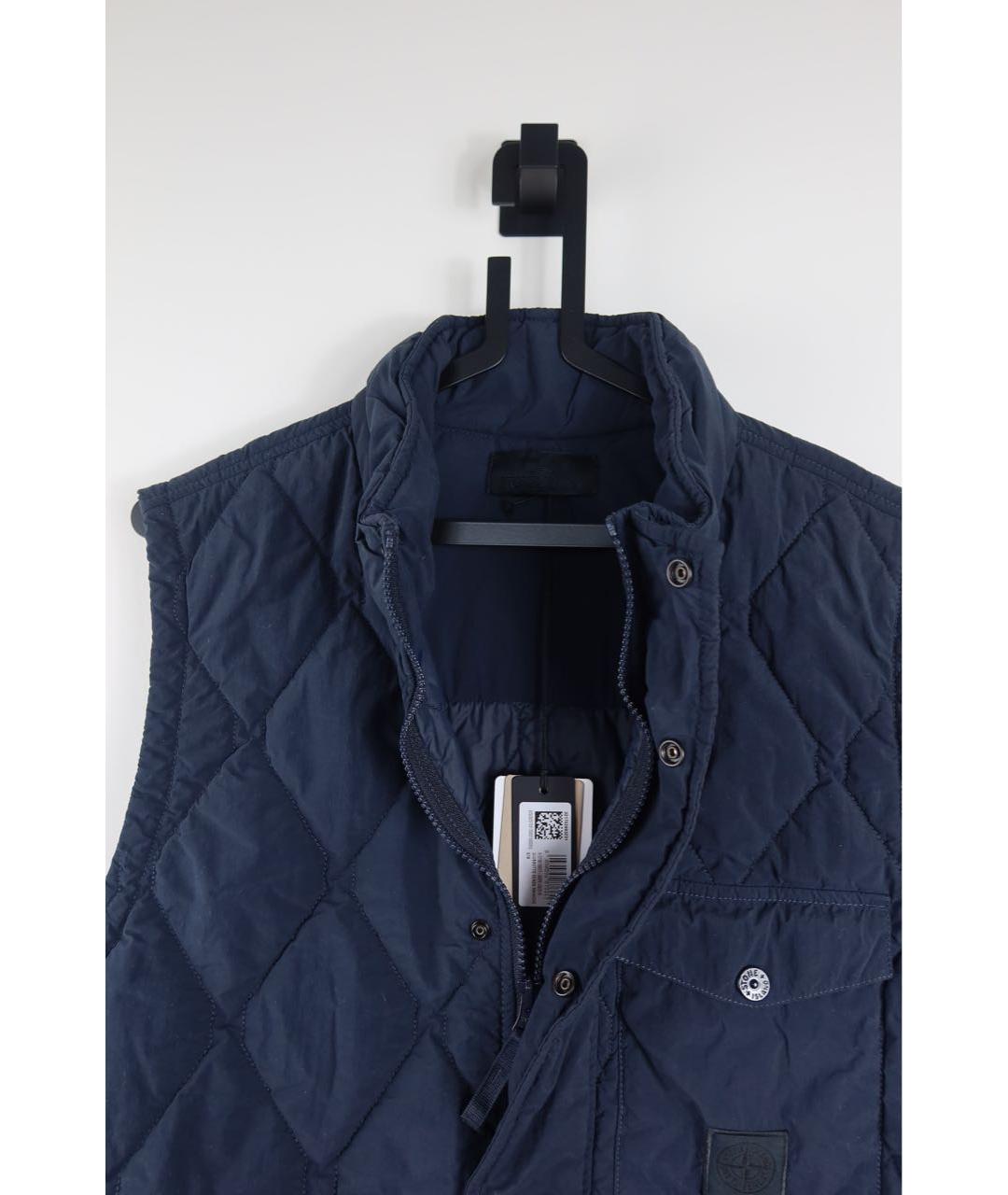 STONE ISLAND Темно-синий жилет, фото 5