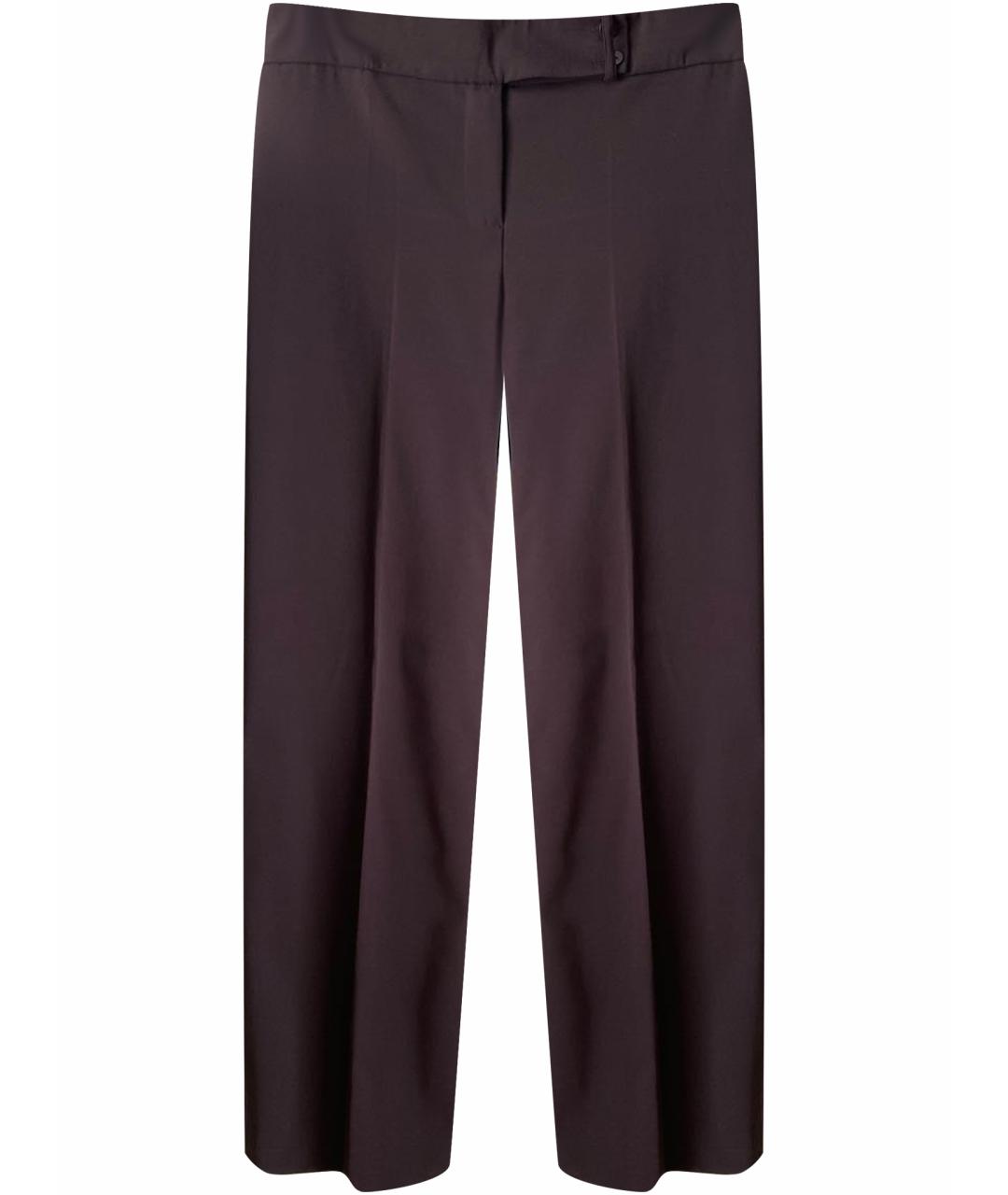 ALEXANDER MCQUEEN Фиолетовые полиэстеровые прямые брюки, фото 1