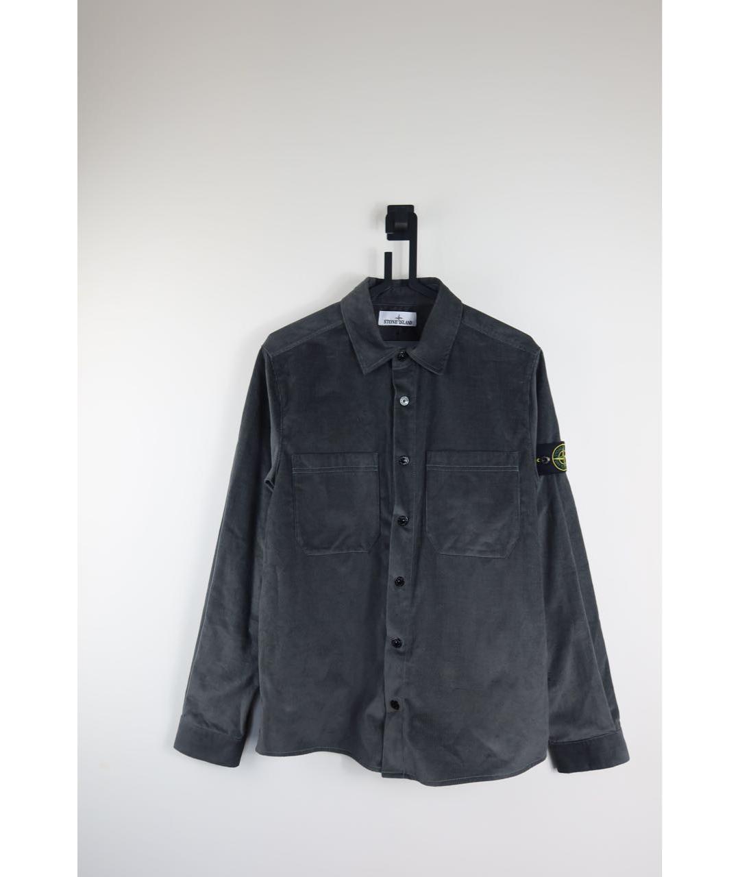 STONE ISLAND Антрацитовая кэжуал рубашка, фото 2