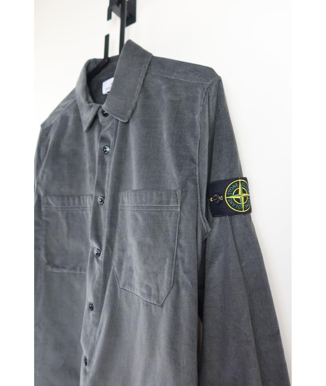 STONE ISLAND Антрацитовая кэжуал рубашка, фото 5