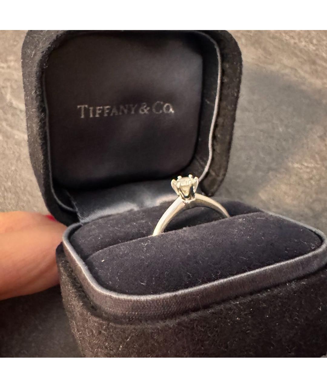 TIFFANY&CO Платиновое кольцо, фото 6