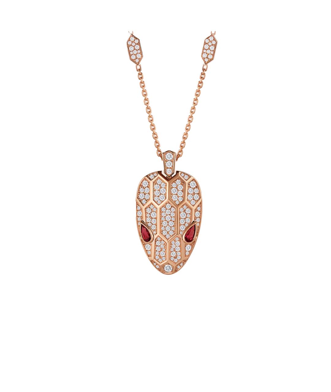 BVLGARI Золотая подвеска из розового золота, фото 4