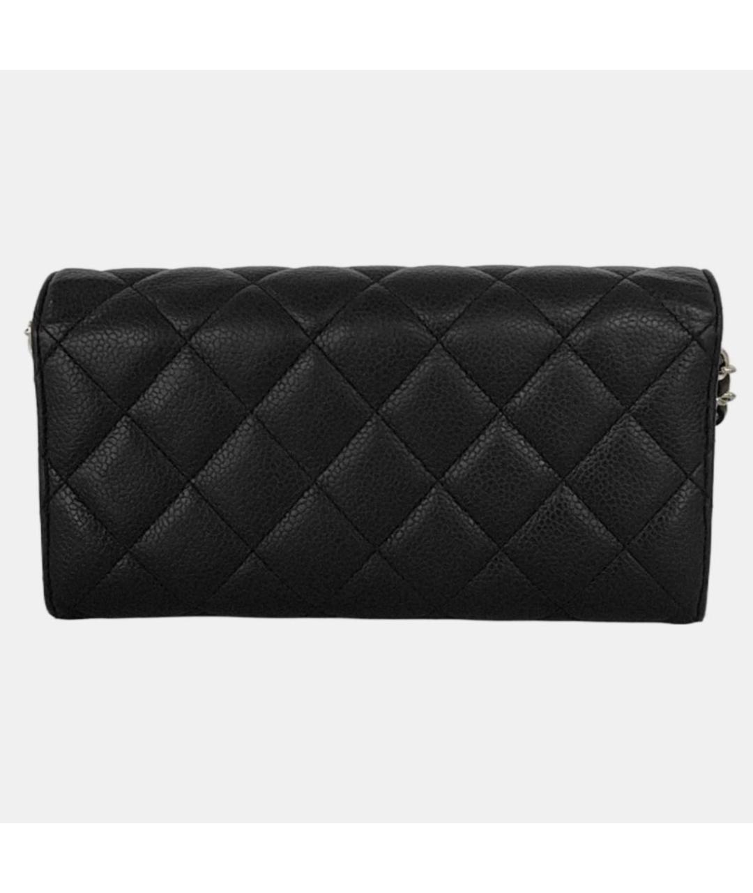 CHANEL Черная кожаная сумка через плечо, фото 4