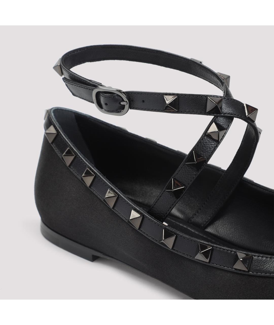 VALENTINO Черные текстильные балетки, фото 6