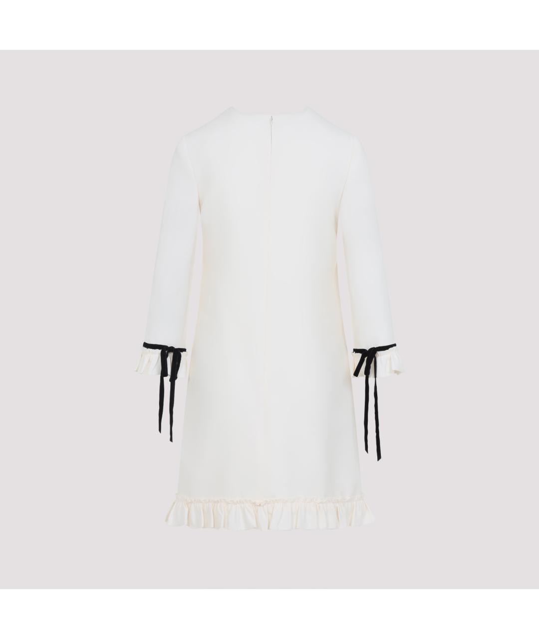 VALENTINO Белое шерстяное платье, фото 4