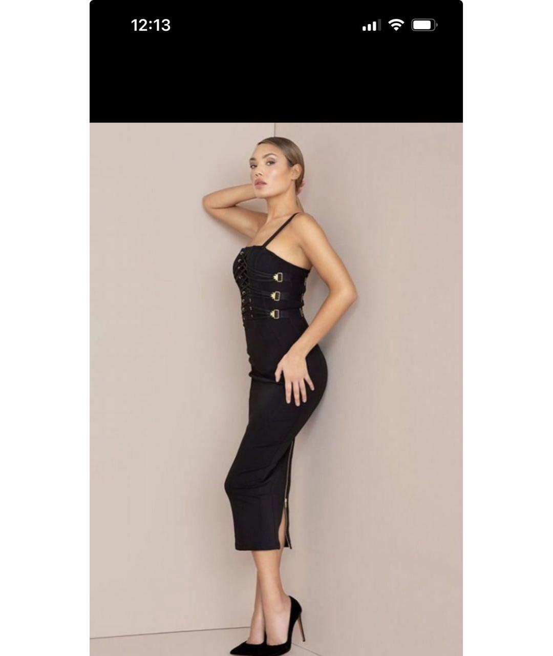 AGENT PROVOCATEUR Черное вискозное вечернее платье, фото 6