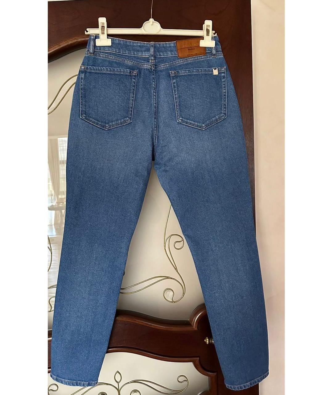 WEEKEND MAX MARA Синие джинсы слим, фото 2