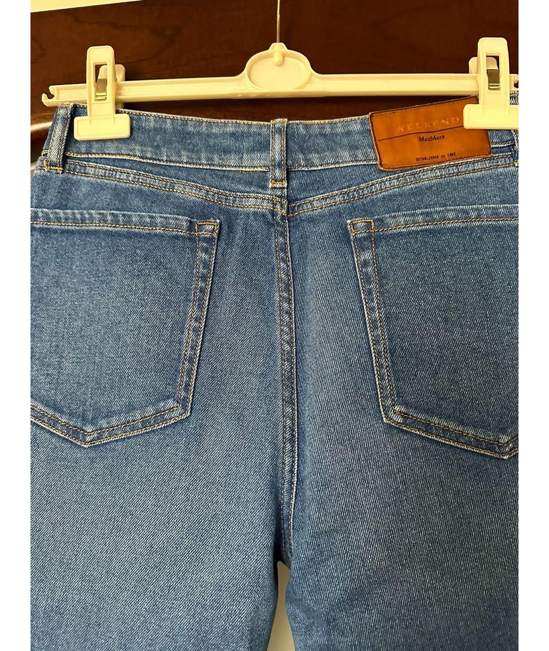 WEEKEND MAX MARA Синие джинсы слим, фото 4