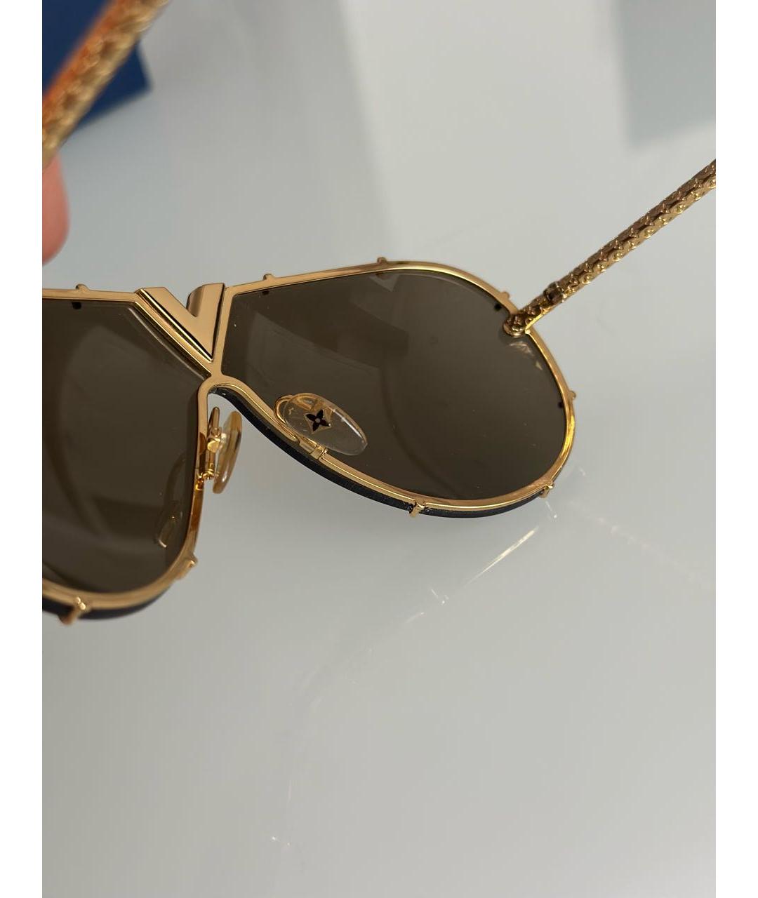 LOUIS VUITTON Металлические солнцезащитные очки, фото 5