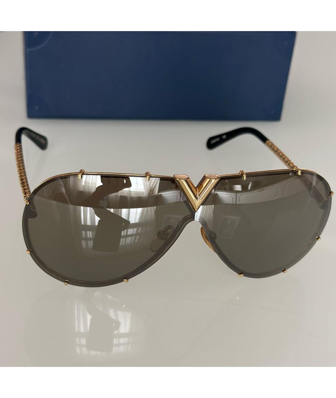 LOUIS VUITTON Металлические солнцезащитные очки, фото 9