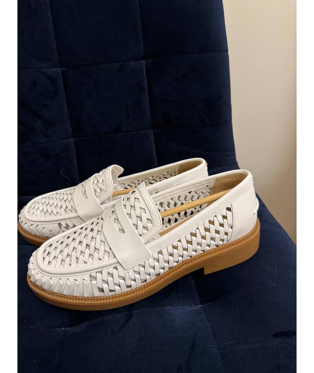 MICHAEL KORS Белые кожаные лоферы, фото 4