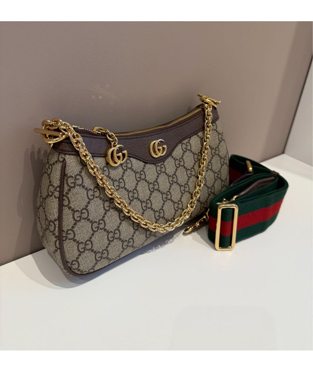 GUCCI Бежевая сумка через плечо, фото 2