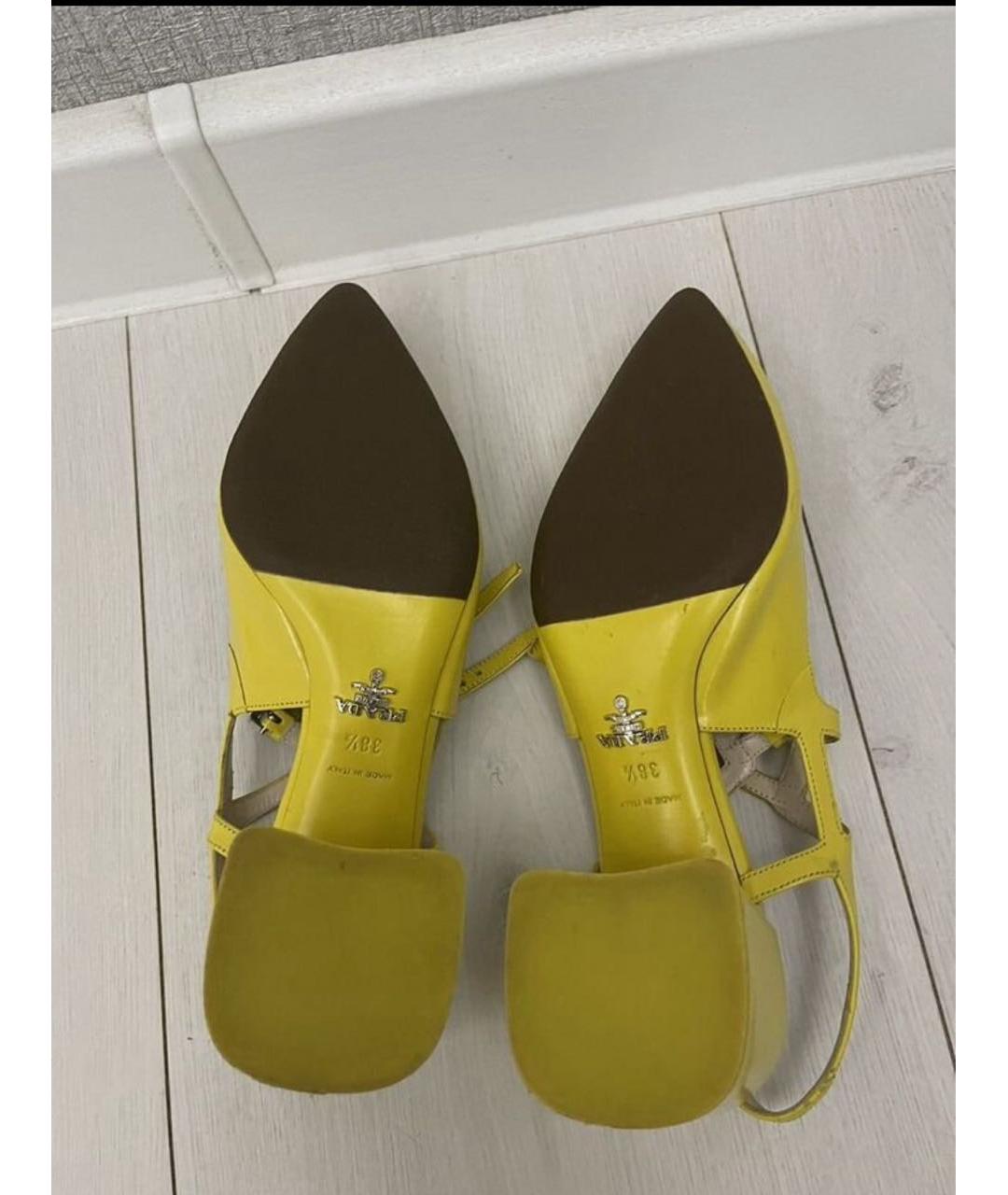 PRADA Желтые туфли из лакированной кожи, фото 4