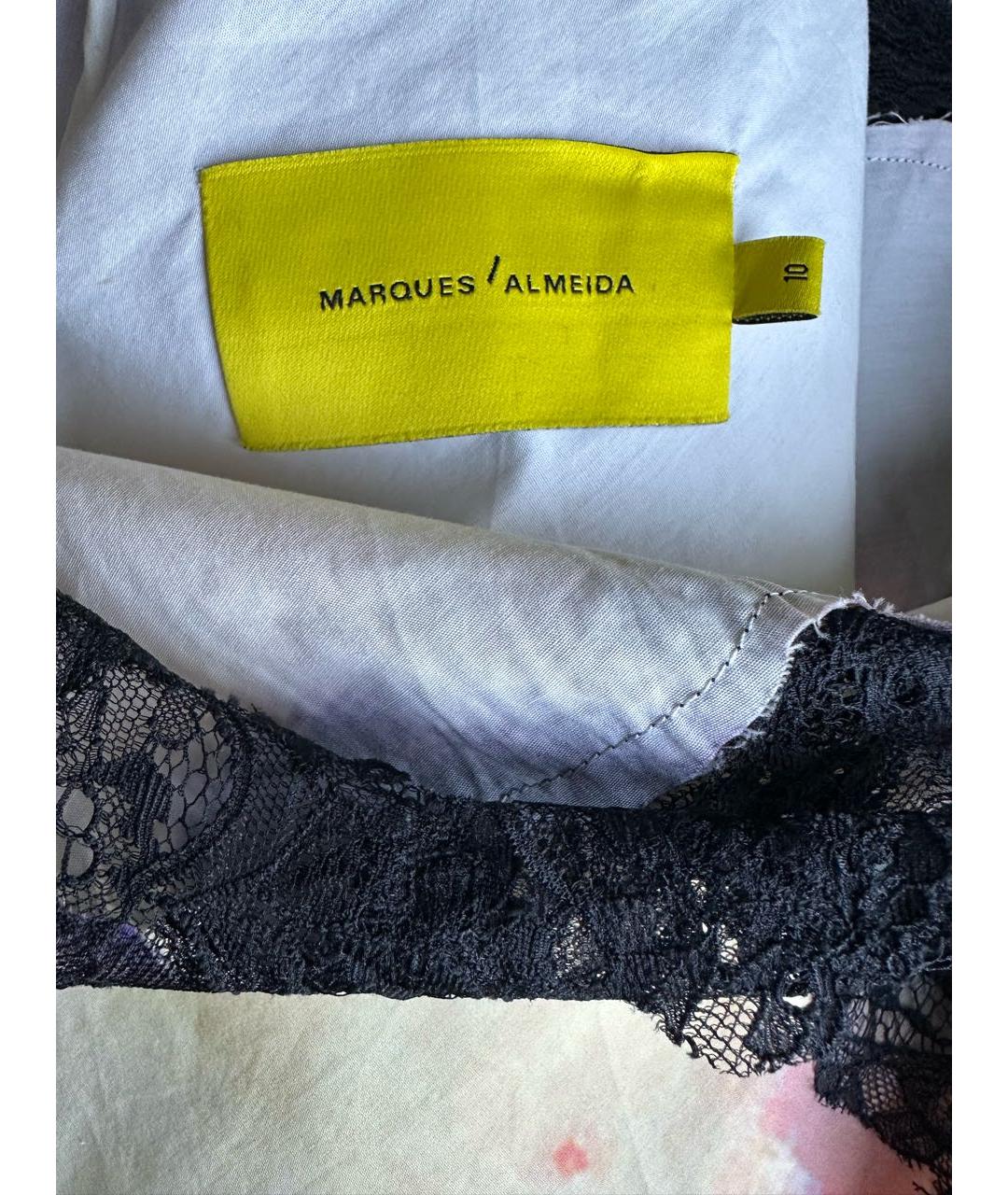 MARQUES' ALMEIDA Мульти хлопко-эластановое коктейльное платье, фото 3