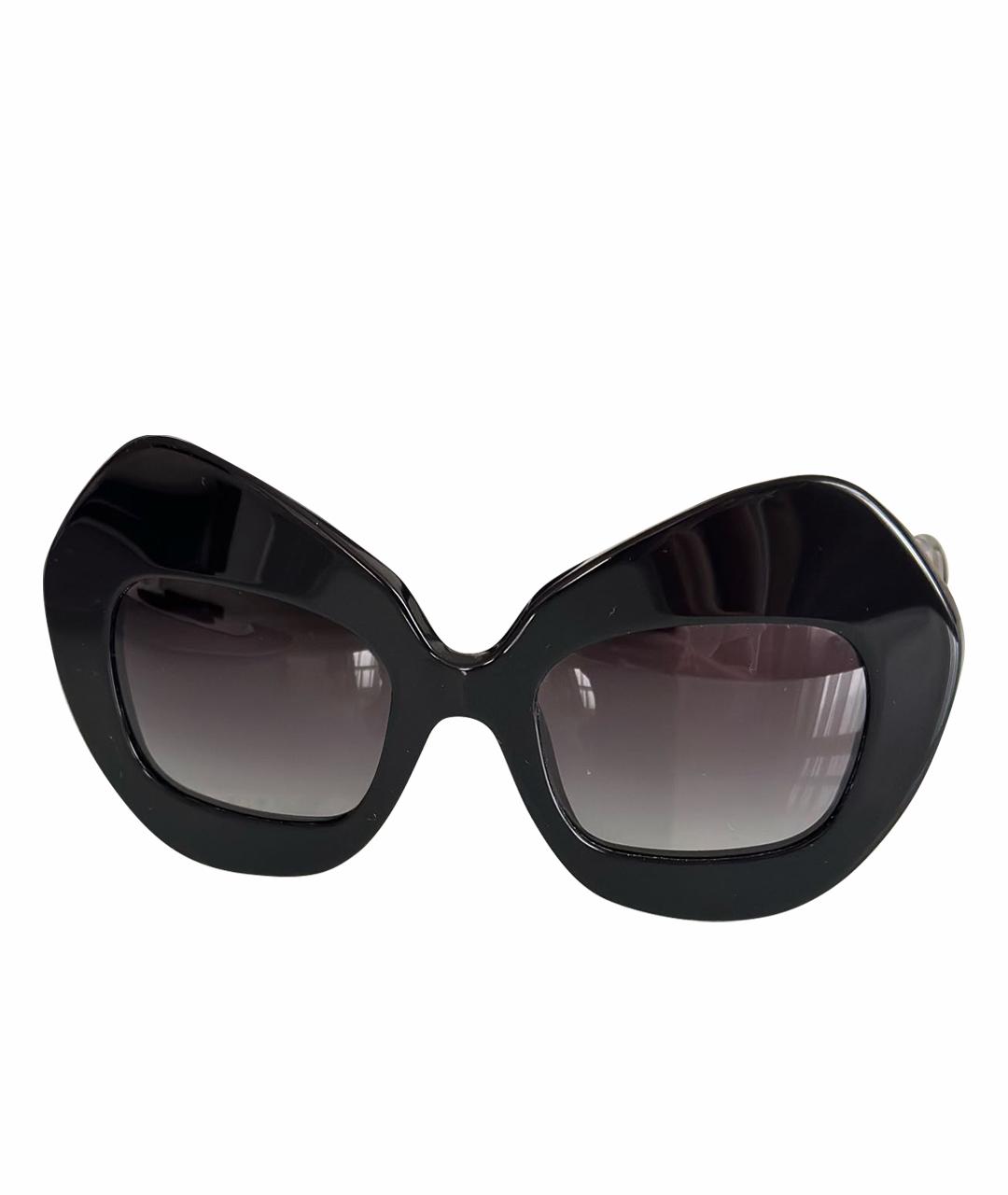 DOLCE&GABBANA Черные пластиковые солнцезащитные очки, фото 1