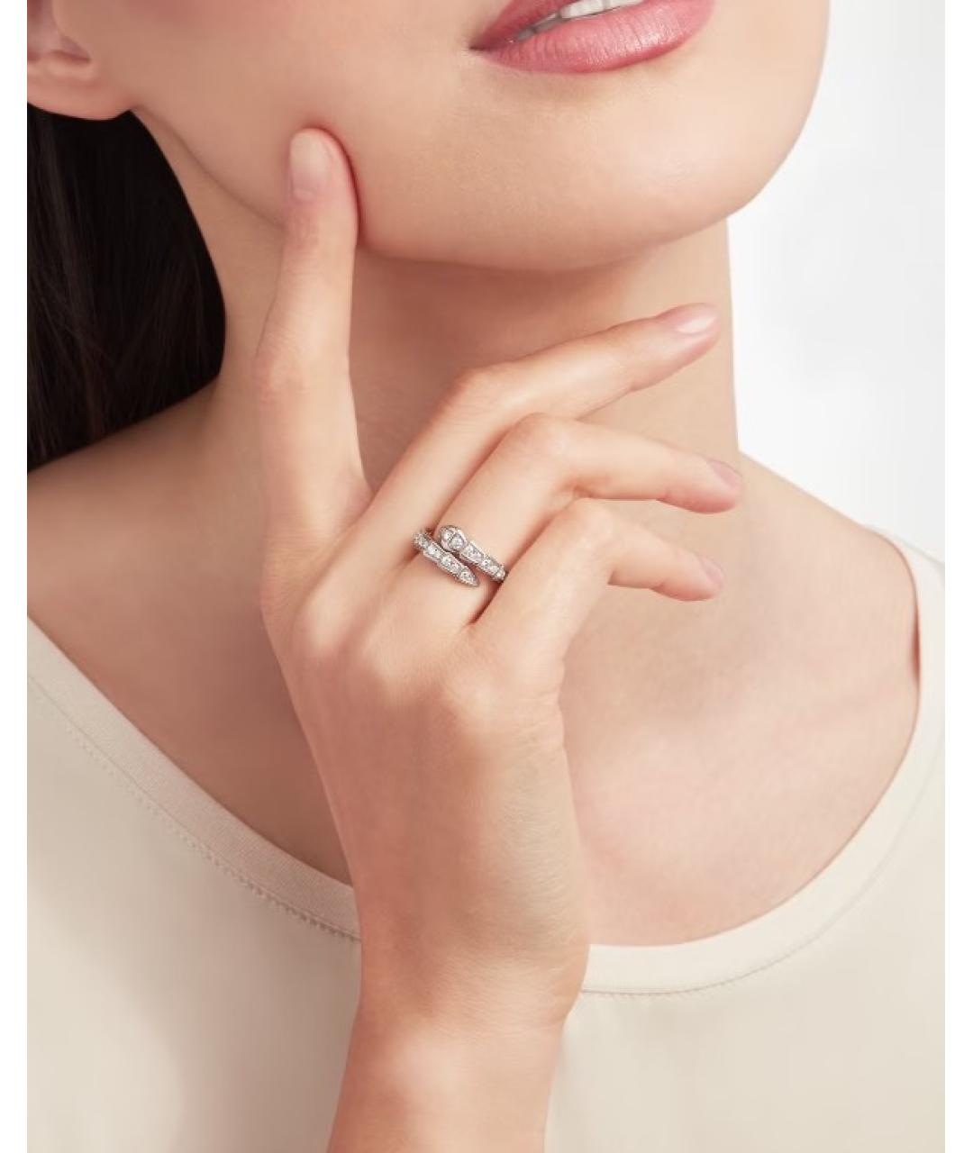 BVLGARI Кольцо из белого золота, фото 2
