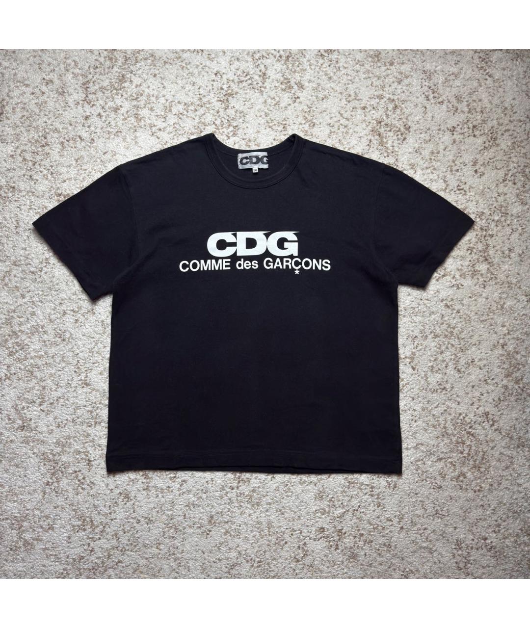 COMME DES GARÇONS Черная хлопковая футболка, фото 5
