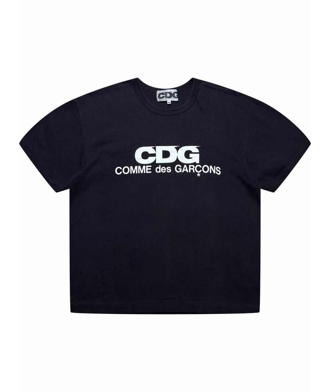 COMME DES GARÇONS Черная хлопковая футболка, фото 1