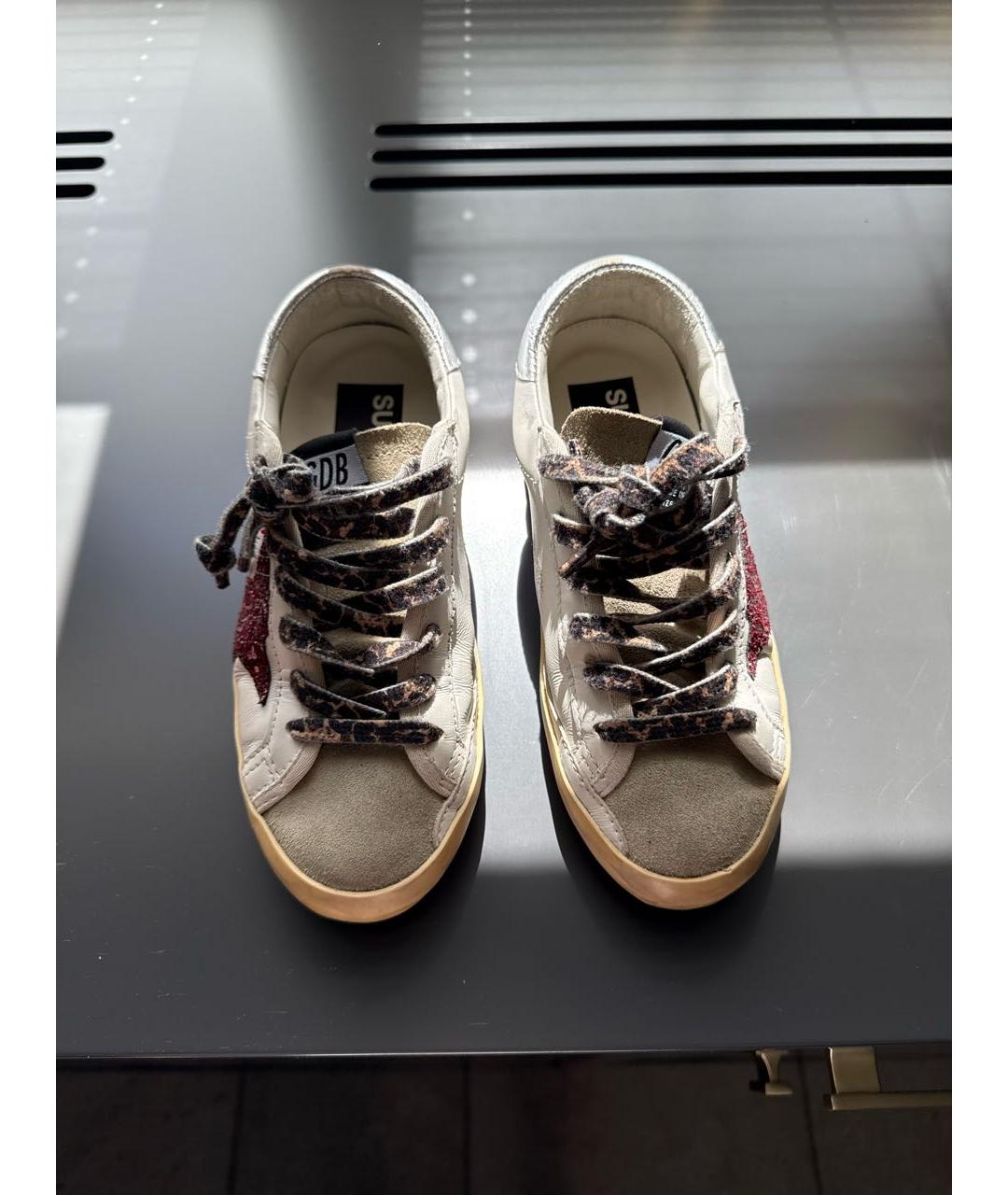 GOLDEN GOOSE DELUXE BRAND Белые кожаные кеды, фото 3