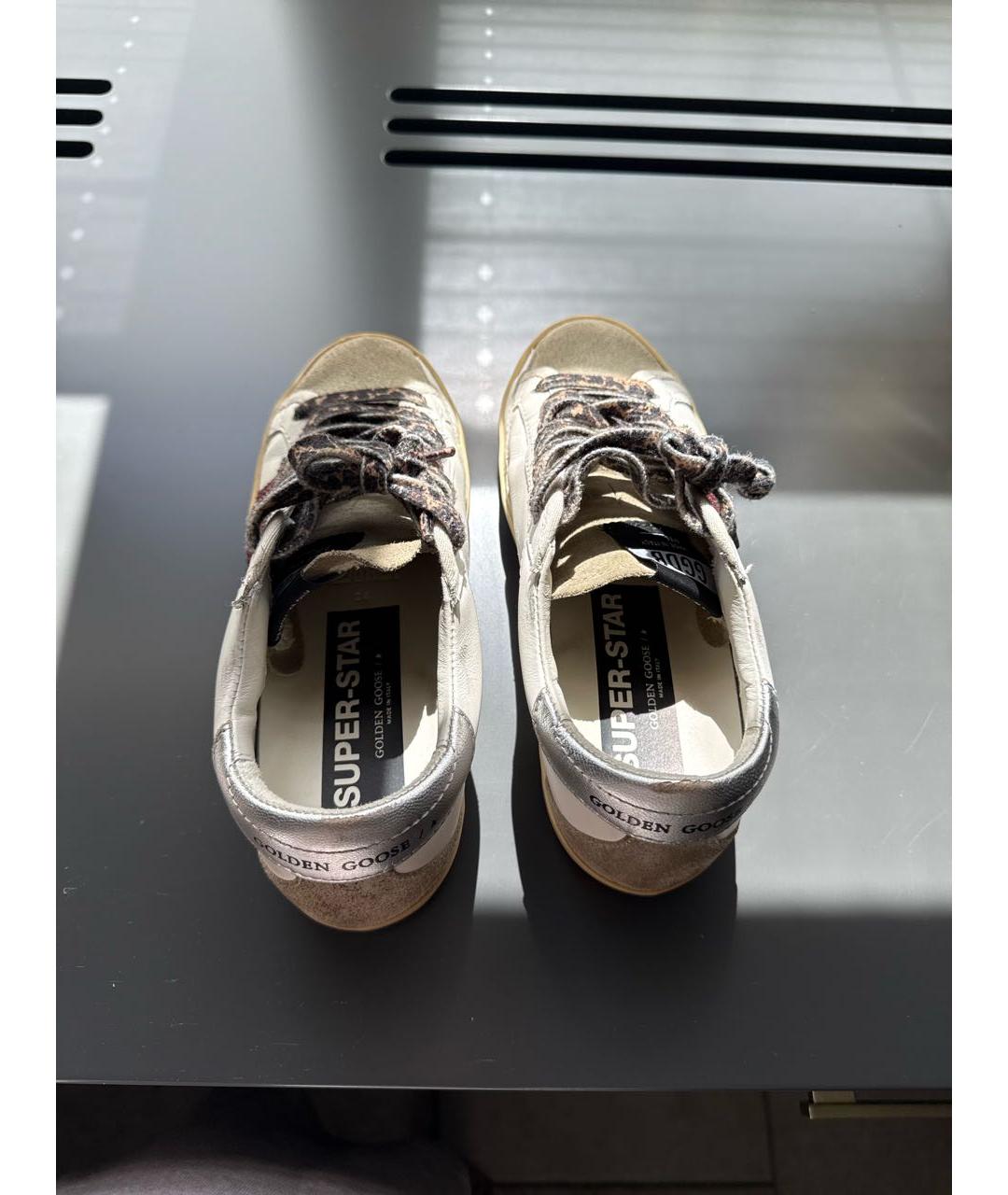 GOLDEN GOOSE DELUXE BRAND Белые кожаные кеды, фото 4