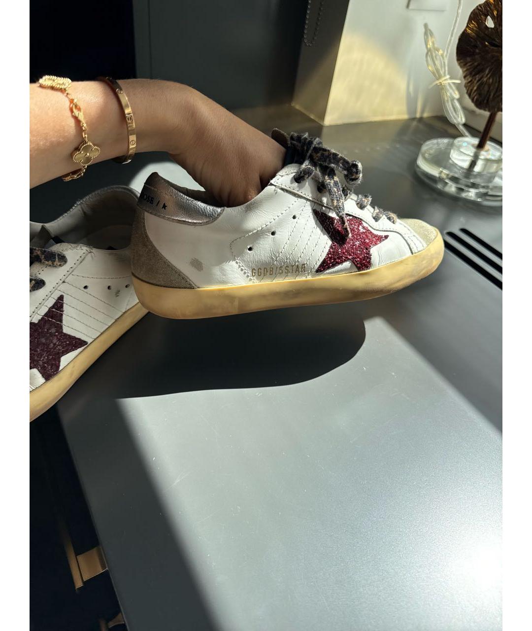 GOLDEN GOOSE DELUXE BRAND Белые кожаные кеды, фото 7