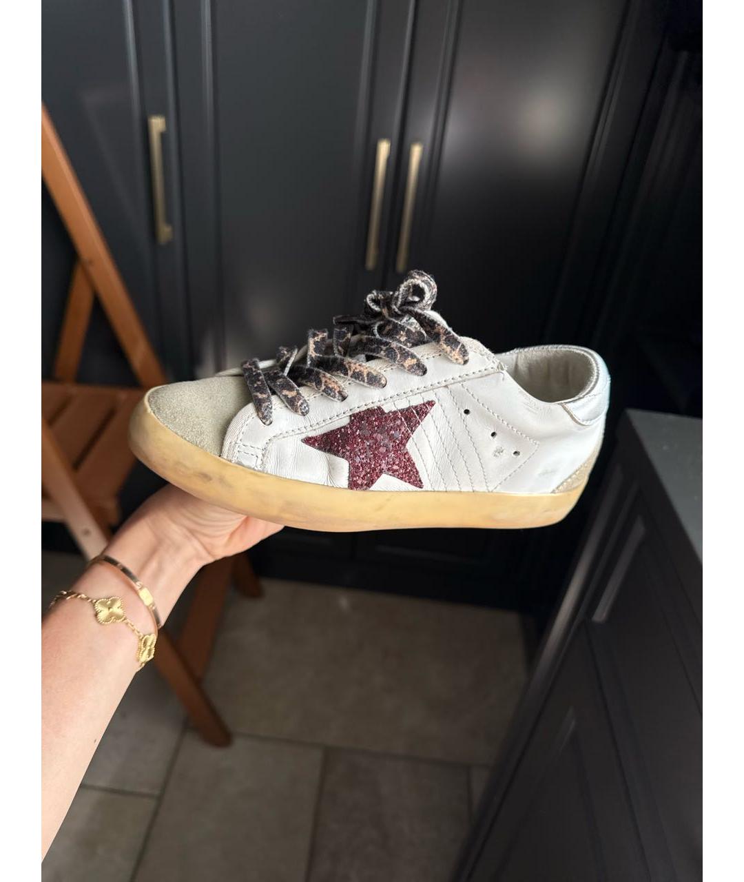 GOLDEN GOOSE DELUXE BRAND Белые кожаные кеды, фото 9