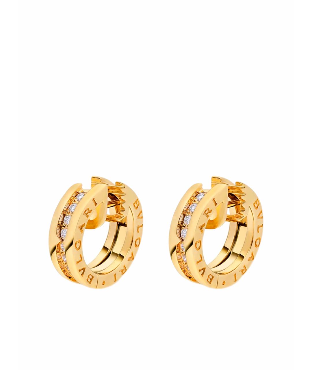 BVLGARI Золотые серьги из желтого золота, фото 1