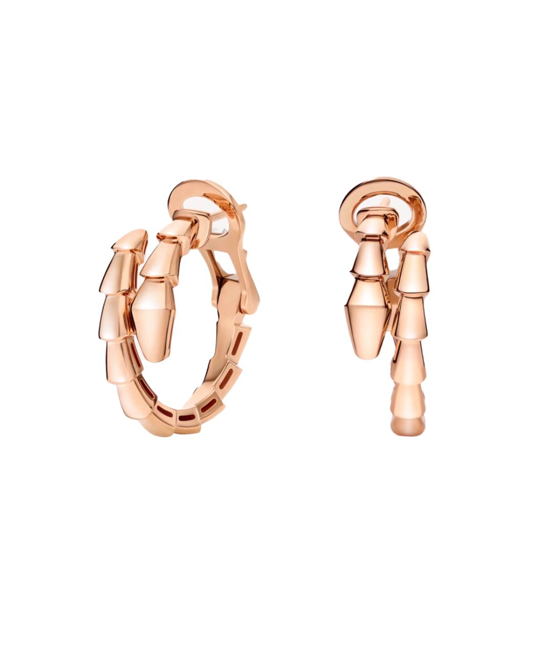 BVLGARI Золотые серьги из розового золота, фото 3