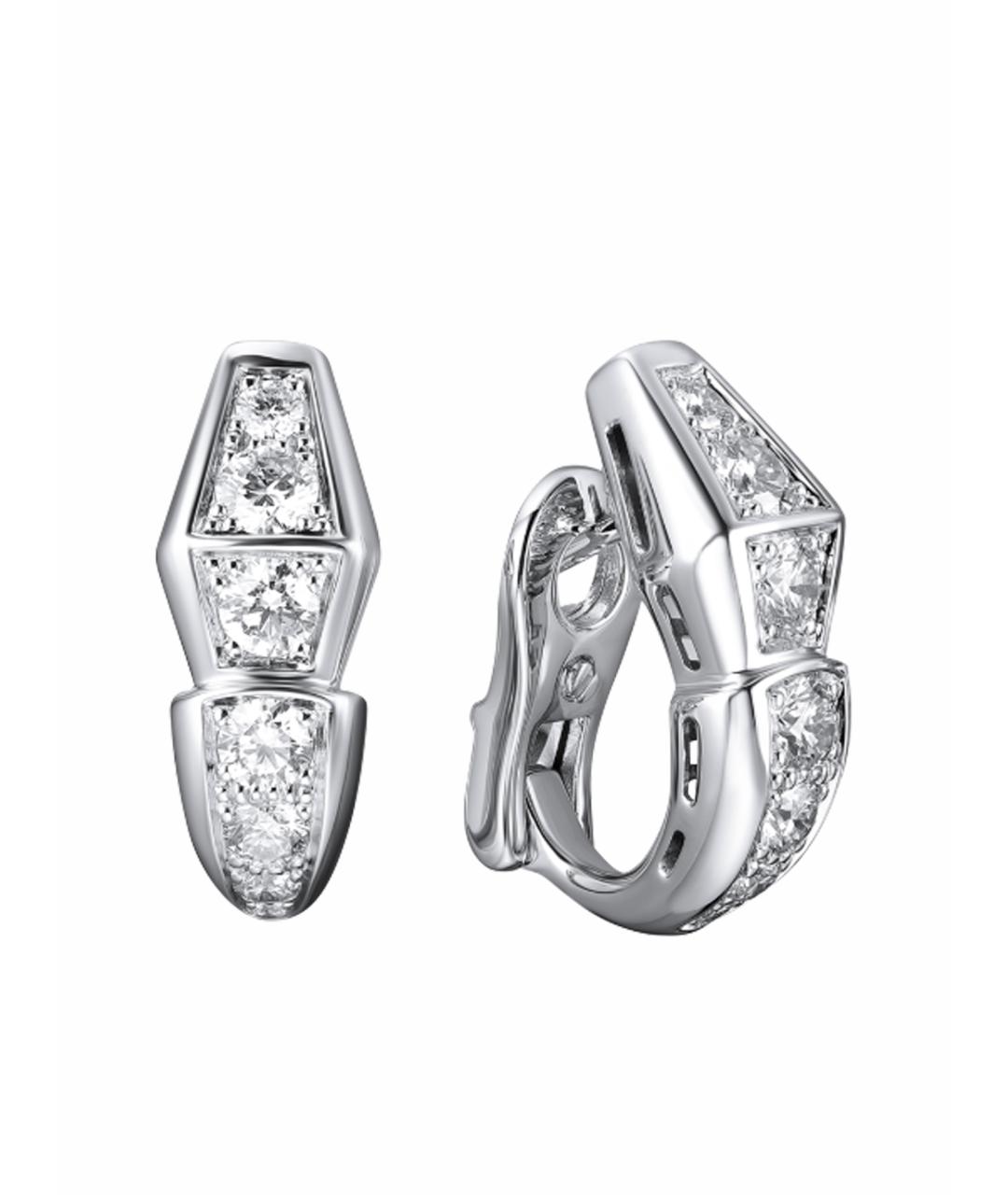 BVLGARI Серьги из белого золота, фото 1