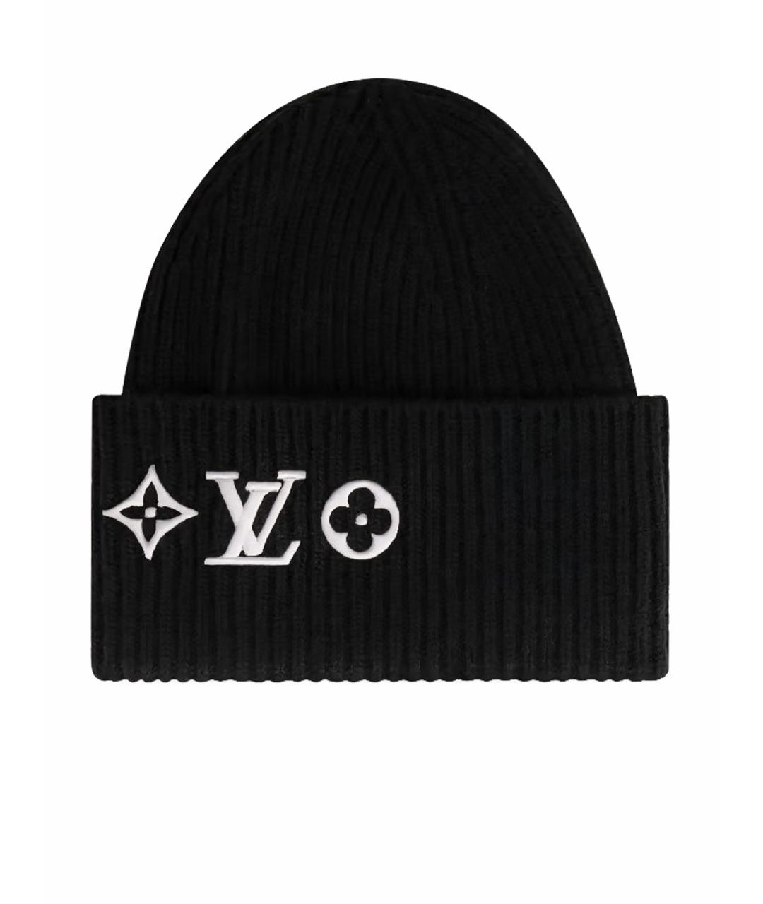 LOUIS VUITTON Черная шапка, фото 1