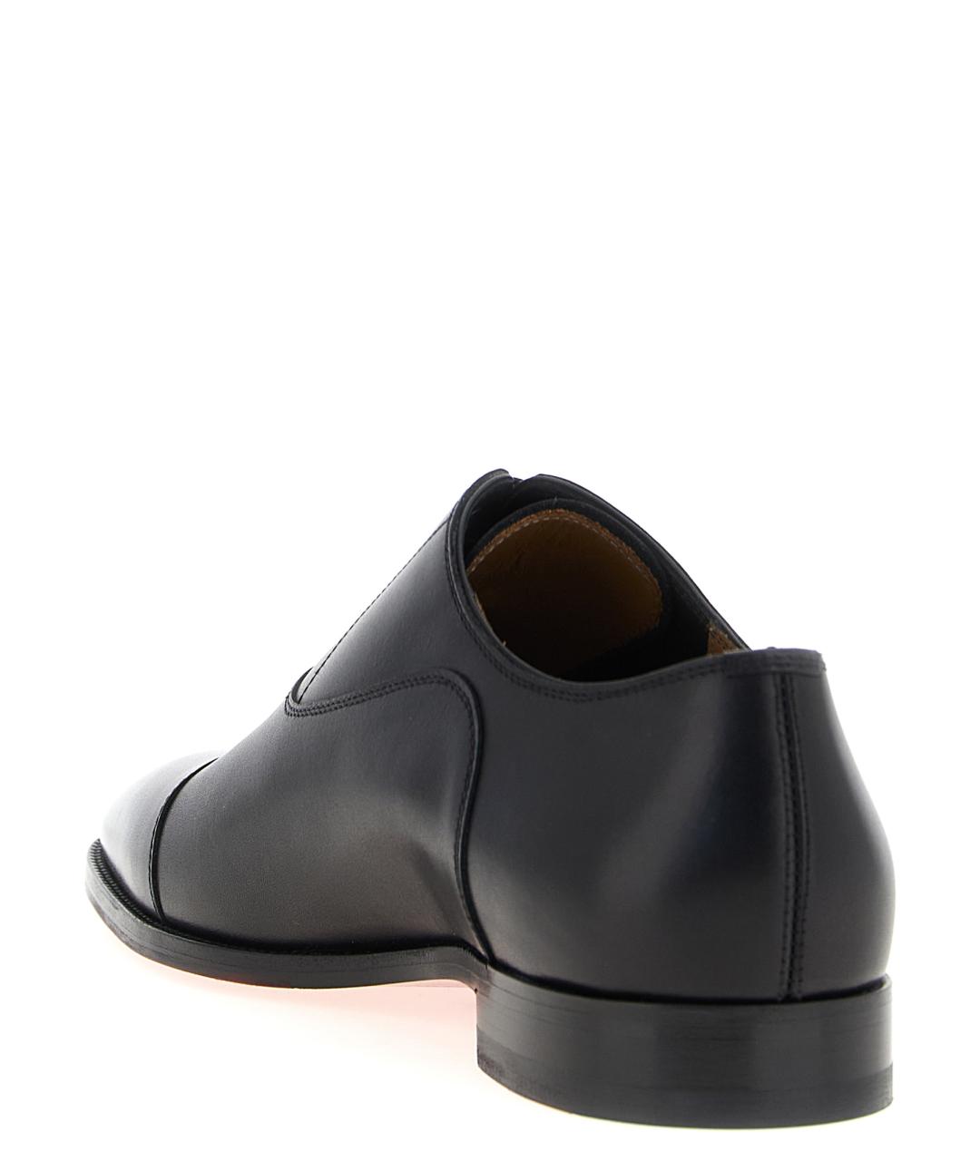 CHRISTIAN LOUBOUTIN Черные кожаные туфли, фото 3