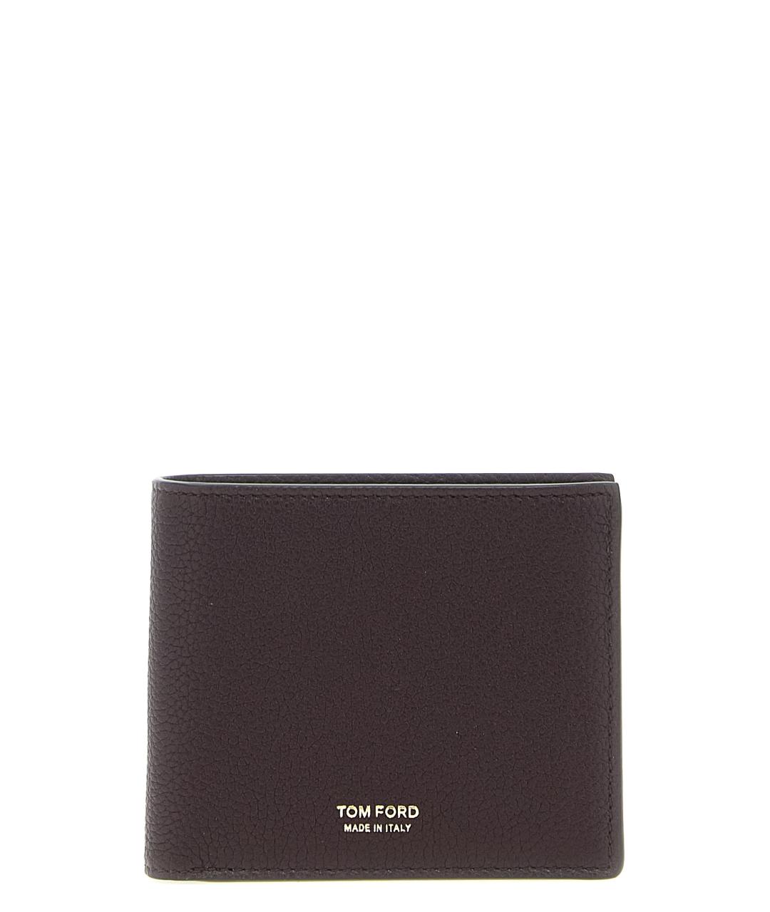 TOM FORD Черный кожаный кошелек, фото 1