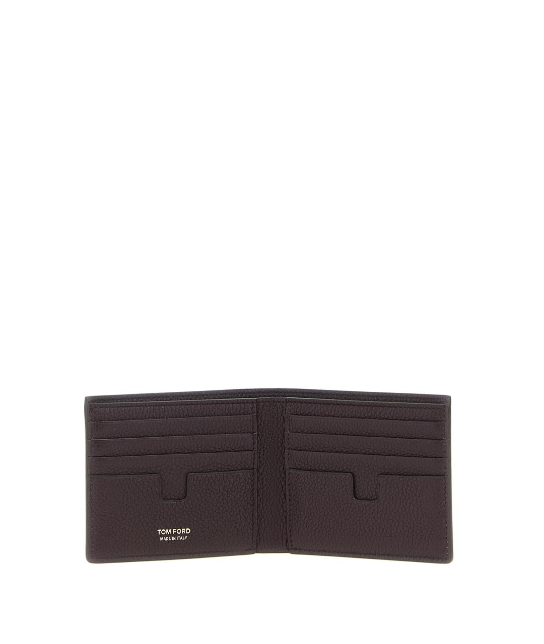 TOM FORD Черный кожаный кошелек, фото 3